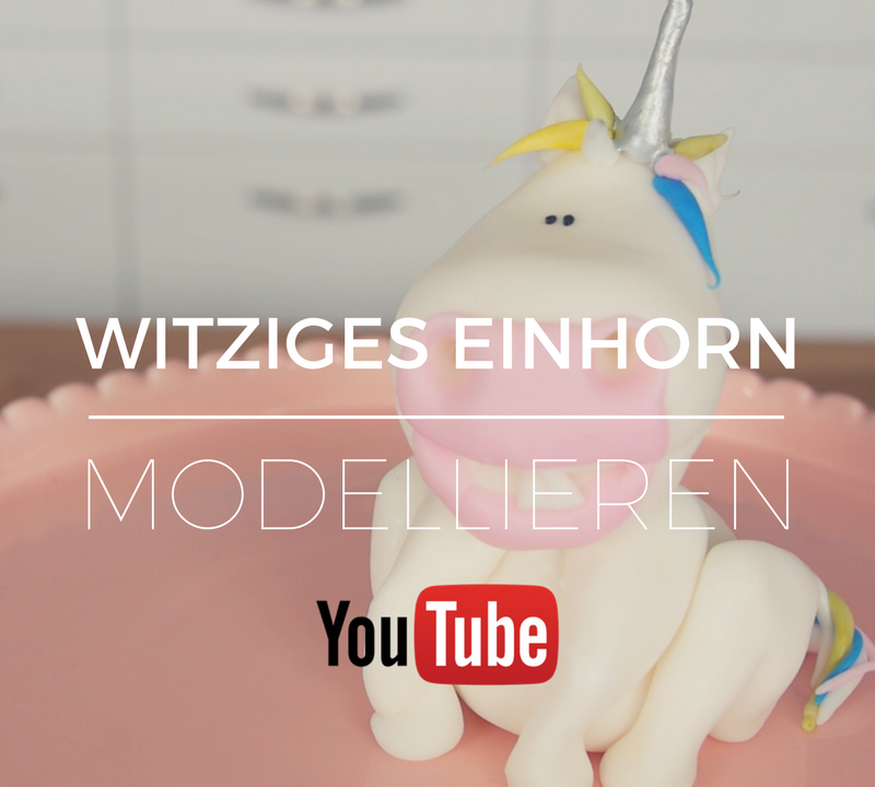 Witziges Einhorn modellieren - ganz einfach mit der 1-2-3 Methode - Jetzt auf YouTube