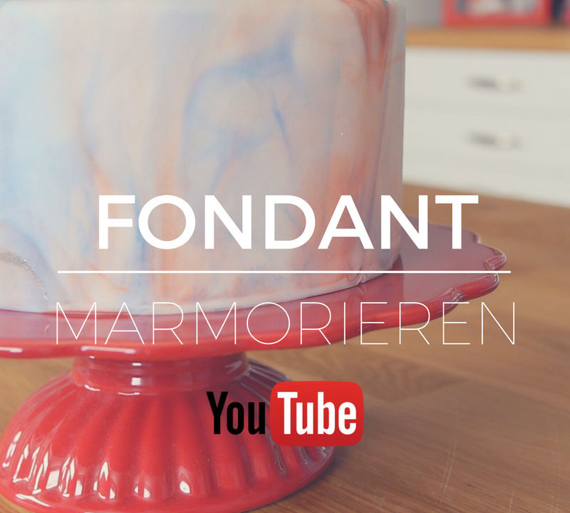 Fondant marmorieren auf YouTube - Anleitung und DIY