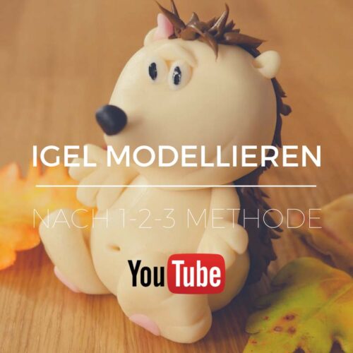 YouTube Anleitung zum Modellieren eines Igels nach der 1-2-3 Methode von Betty
