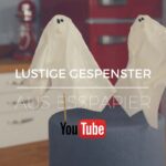 Lustige Gespenster aus Esspapier - Halloween Deko für Torten und Cupcakes