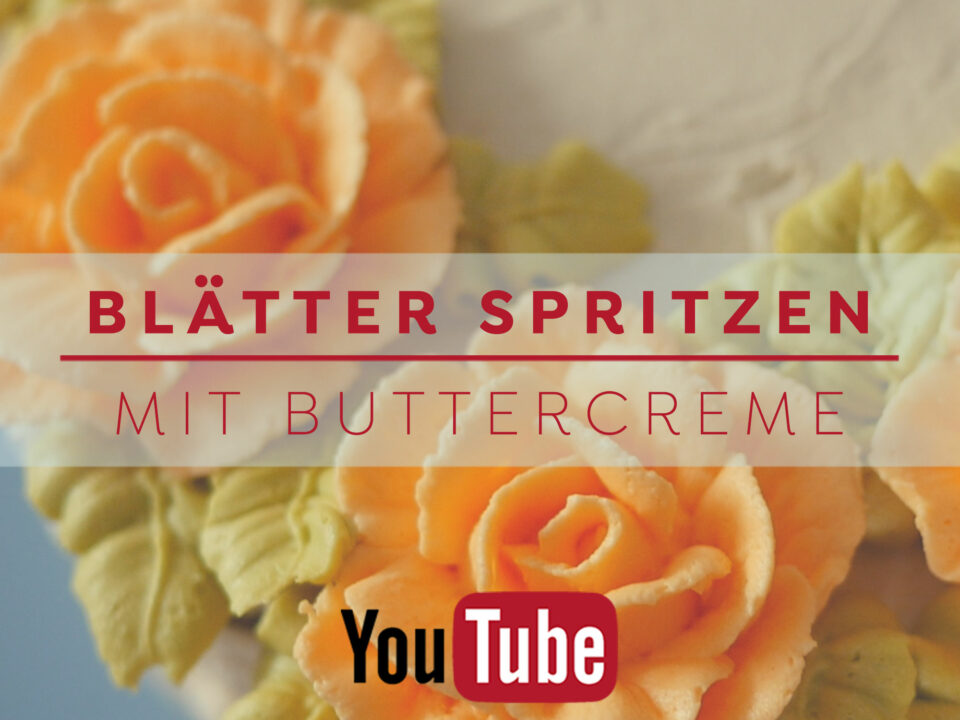 Blätter spritzen mit Buttercreme